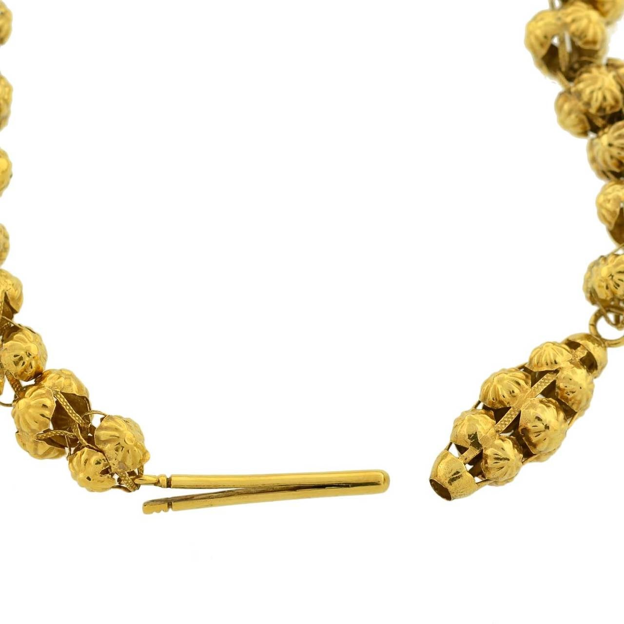 Georgian 50 Inch Open Bead Gold Chain 2