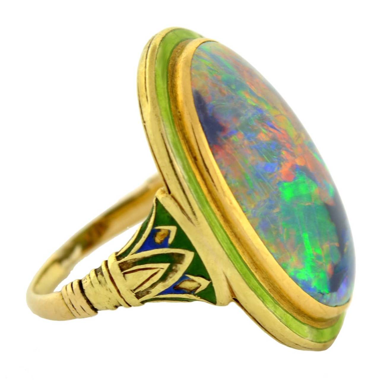 Black opals are among the most rare and valuable of all natural opal varieties. Unlike their common opal counterparts, they have a dark canvas and radiate brilliant flashes of colors due to their subtle iron oxide and carbon properties. Although a