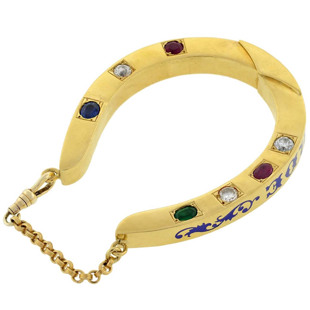 Gold Horseshoe Bracelet  Vintage Equestrian  Vintage Equestrian  Stock  Pins  Vintage Jewellery