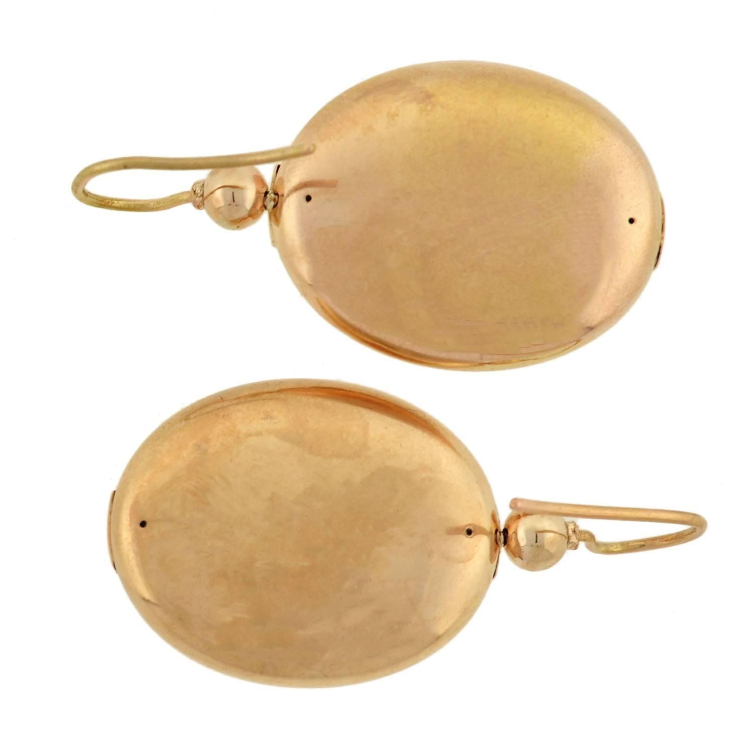 Victorian Diamond Gold Buckle Earrings 3