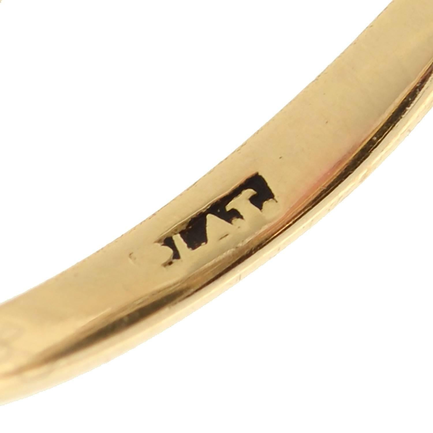 Edwardianischer Mischmetalle Schwarzer Opal Diamant Ring 2