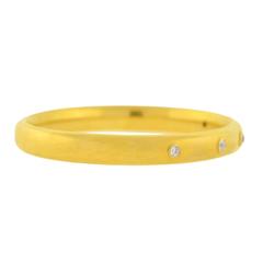 Riker Brothers Late Victorian Diamond Lined Gold Bracelet