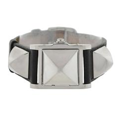 Hermes Stainless Steel Médor Quartz Wristwatch