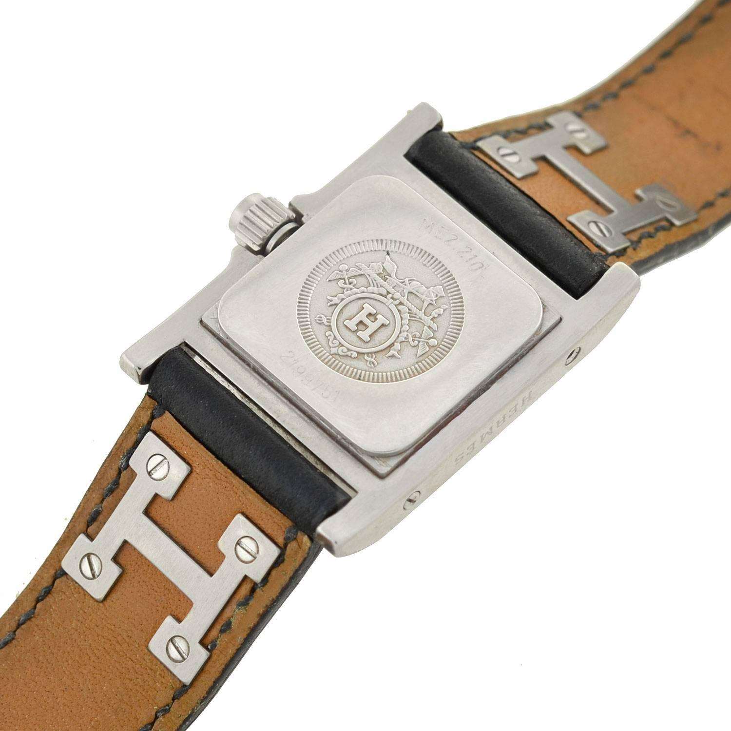 Women's Hermes Stainless Steel Médor Quartz Wristwatch