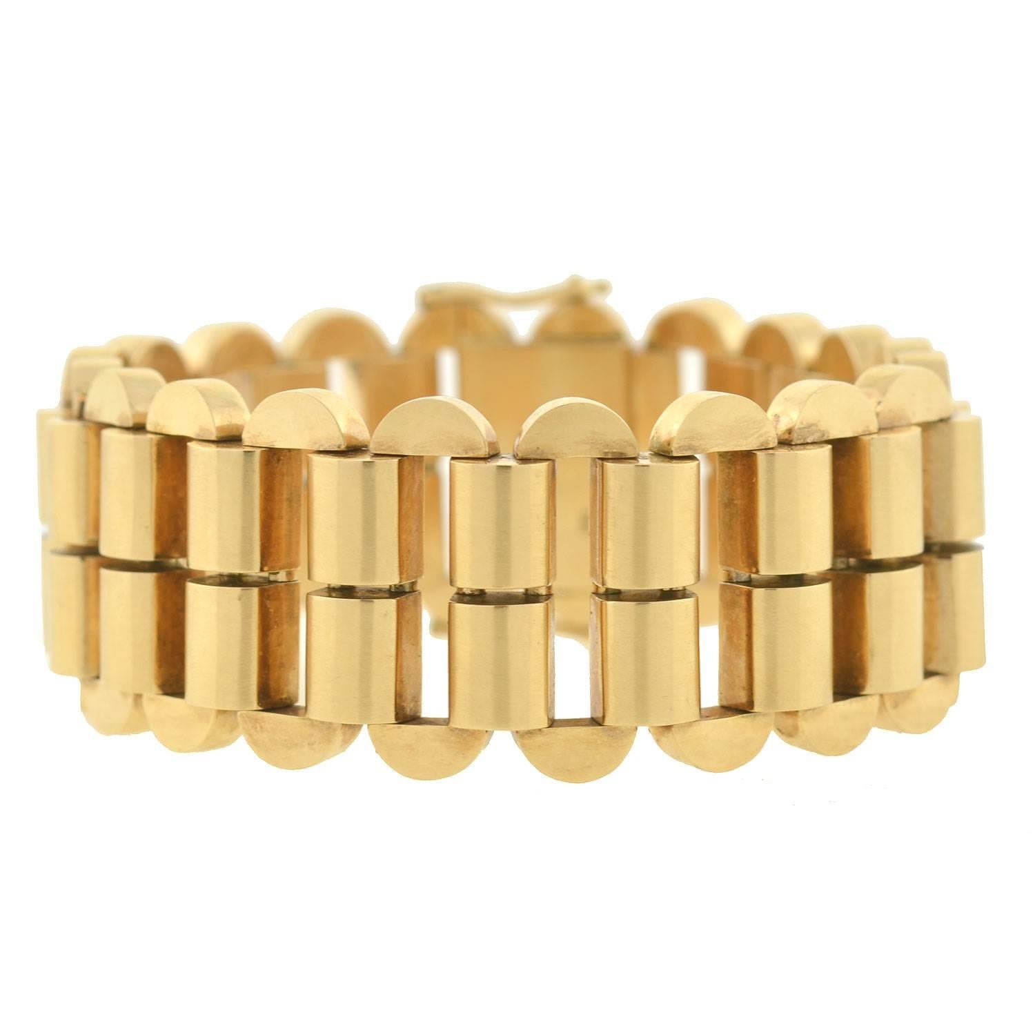 Retro Austrian Gold Link Bracelet