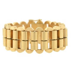 Bracelet à maillons rétro autrichien en or