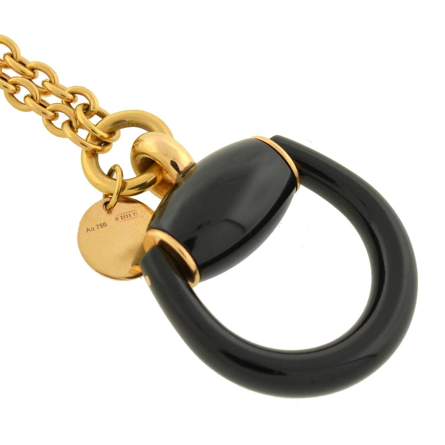 gucci horsebit necklace gold