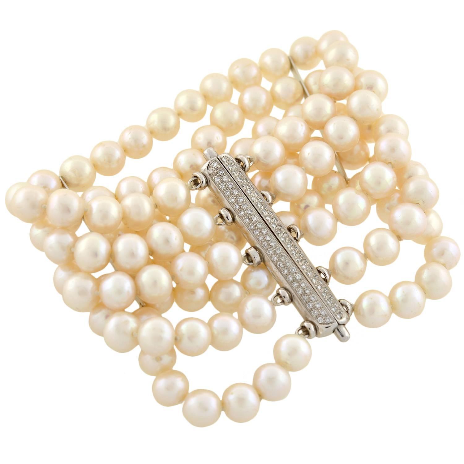 pearl bracelet cuff