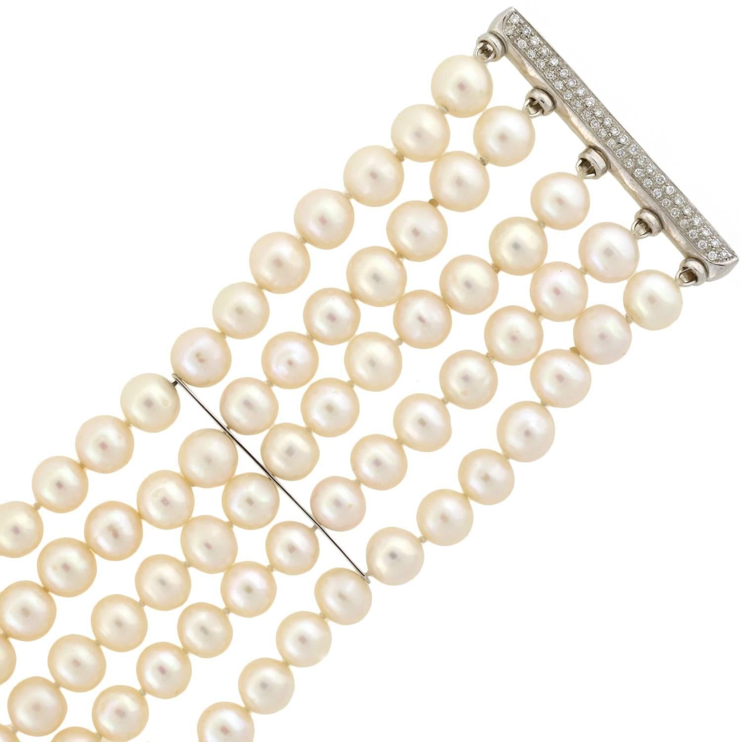 pearl strand bracelet