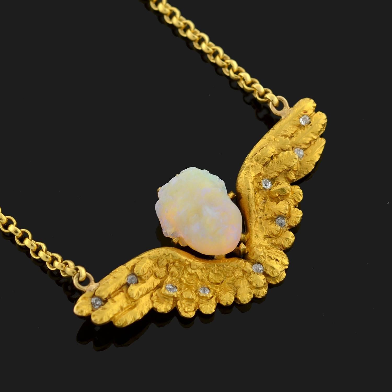 gold cherub pendant necklace