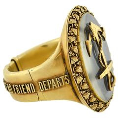 Rare Antique Mid-Victorian Anchor Bracelet