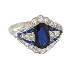 Art Deco Sapphire Diamond Ring