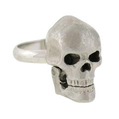 Deakin & Francis Contemporary Platinum Diamond Moveable Skull Ring