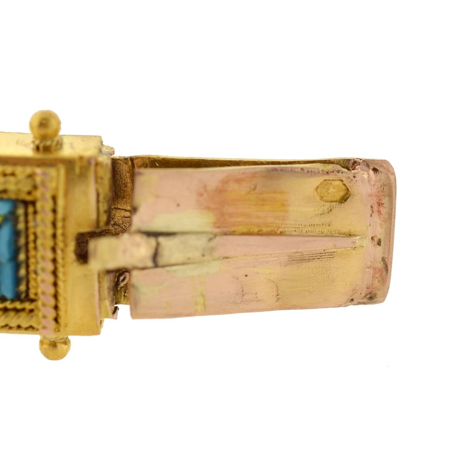 Victorian Fine Micro Mosaic Bangle Bracelet For Sale 1