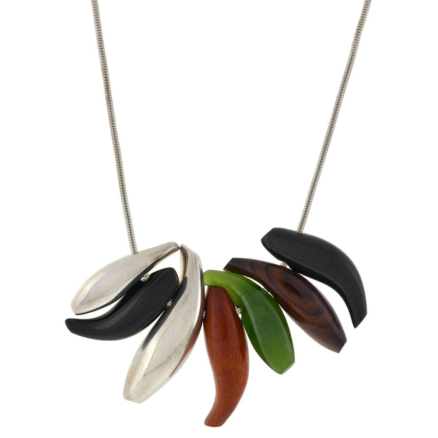 Frank Gehry Seven Fish Necklace 