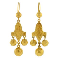 Victorian Etruscan Gold Earrings 9