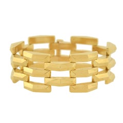 Tiffany & Co. Retro Gate Link Gold Bracelet