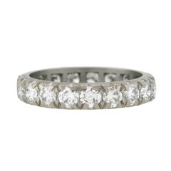 Retro 2.50 Total Carat Diamond Platinum Eternity Band