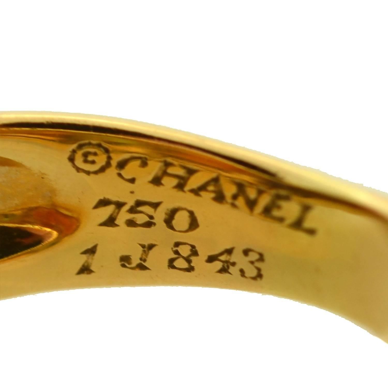 Chanel Contemporary Citrine, Peridot and Iolite Three-Stone Ring 2