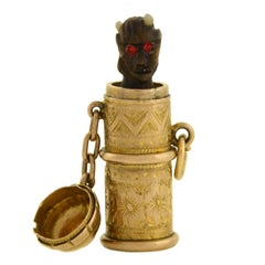 Victorian Hidden Pop-Up Devil "Temperance" Capsule Charm