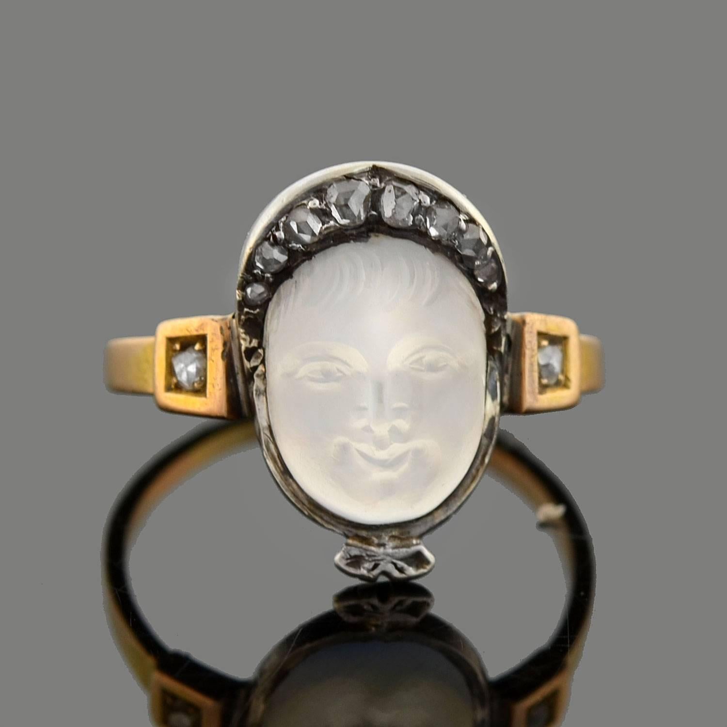 victorian moonstone ring