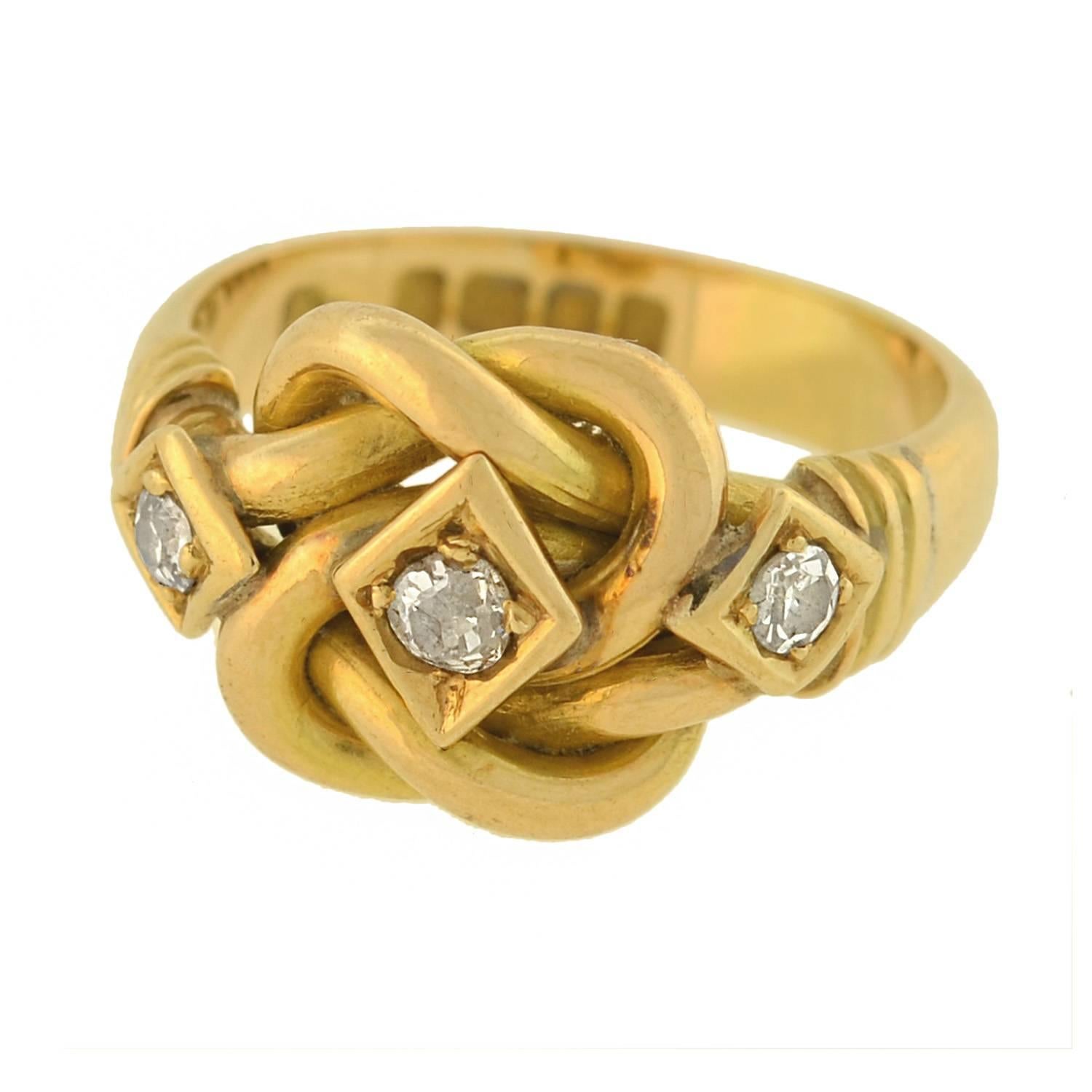 love knot gold ring