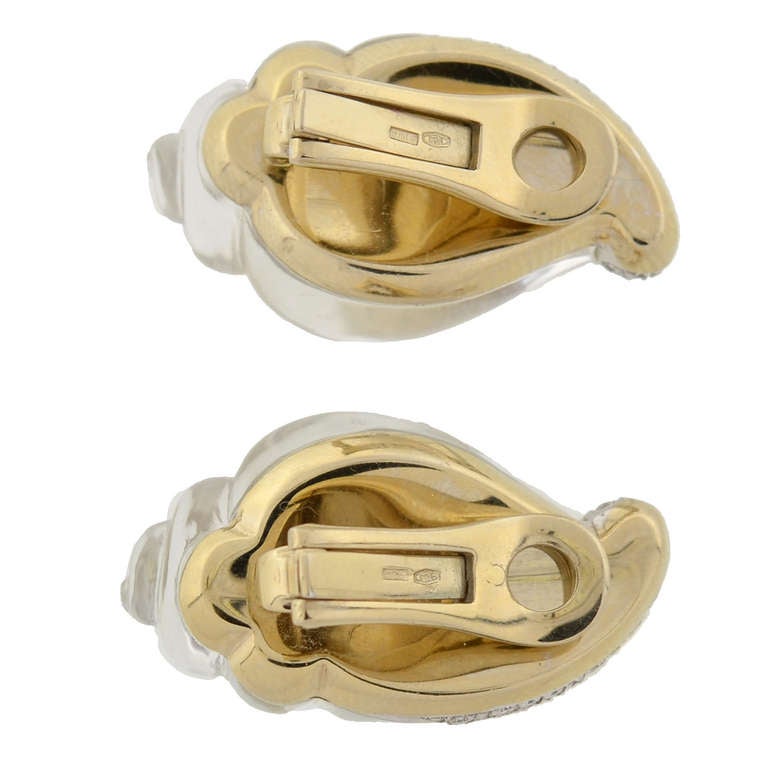 Women's VHERNIER Estate Rock Quartz, Mother of Pearl & Diamond Shell Earrings
