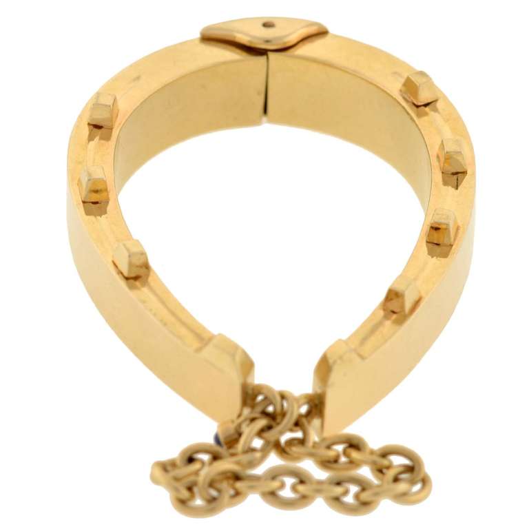 horseshoe bracelet gold