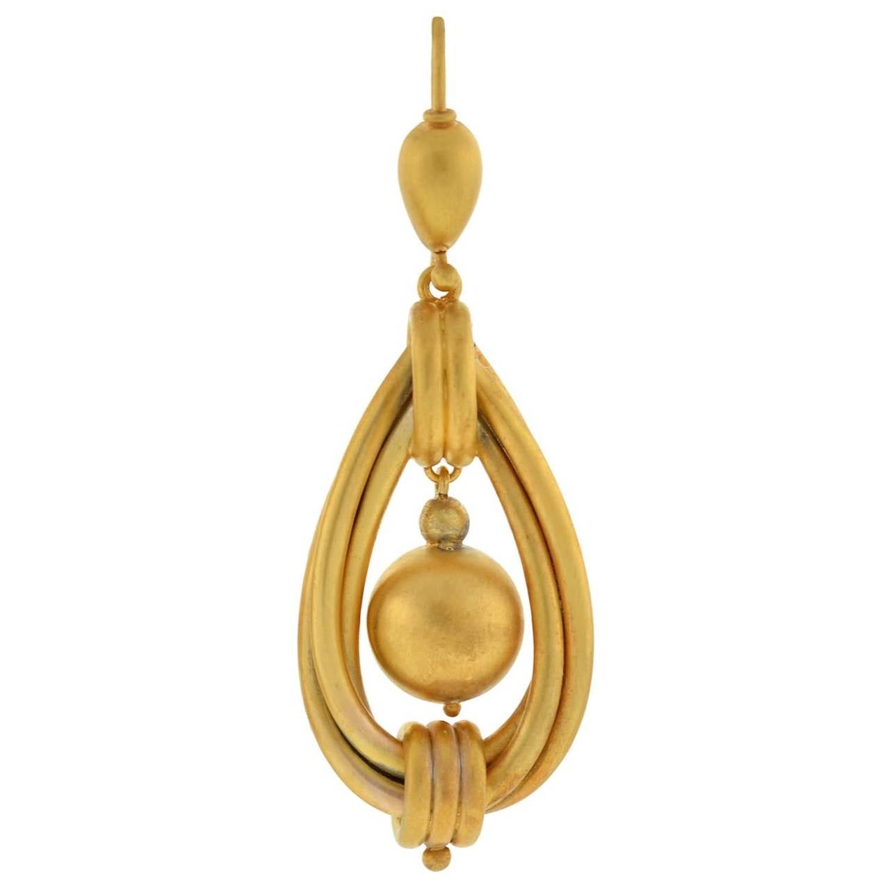 victorian gold earrings