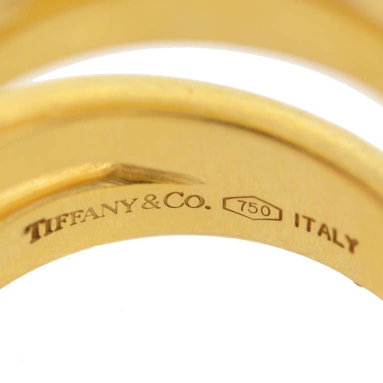 Contemporary Tiffany & Co. Gold ZigZag Z Band Ring