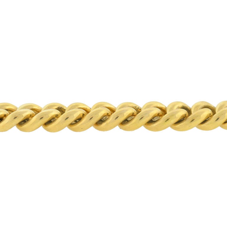 Heavy Gold Link Bracelet 1
