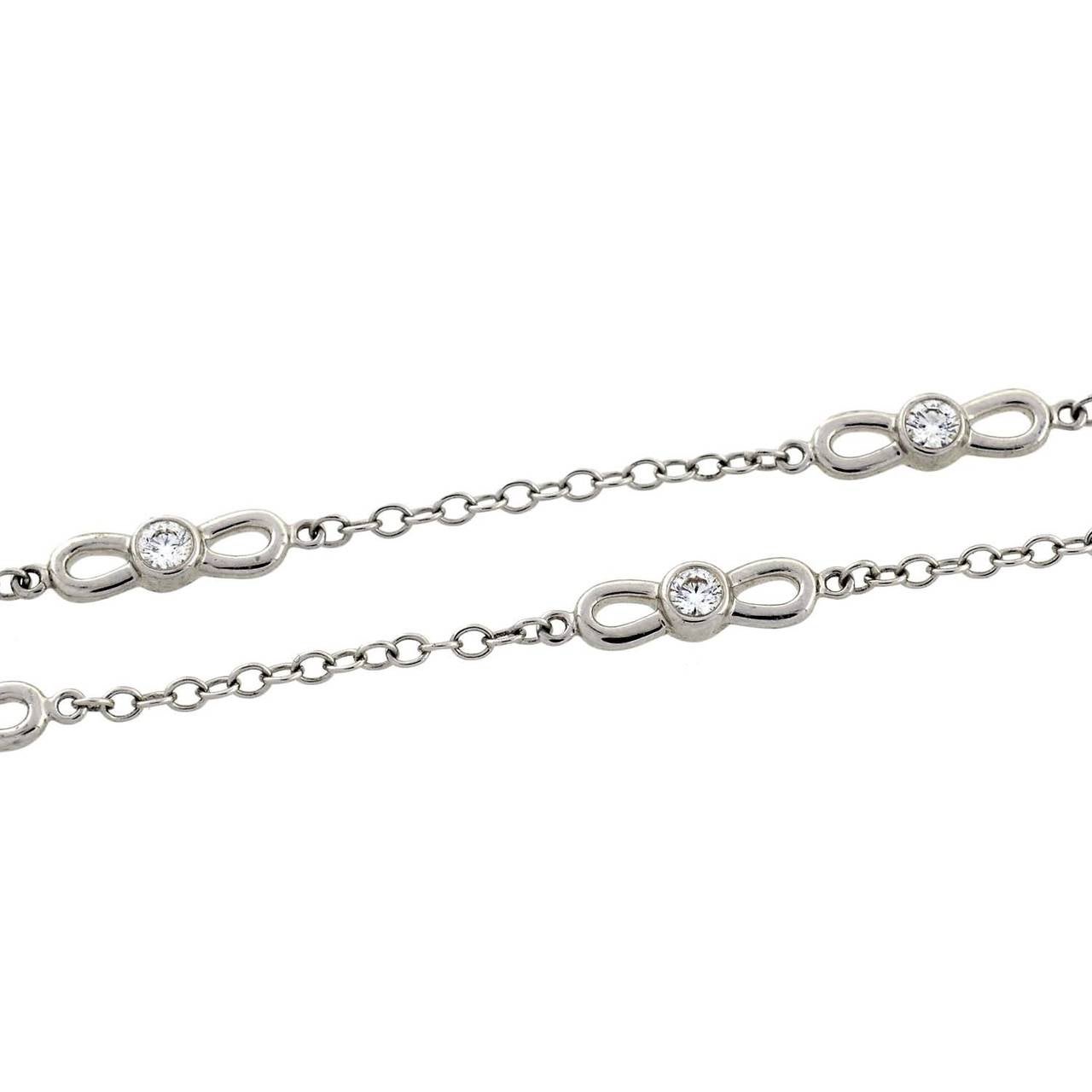 Women's Tiffany & Co. Diamond Gold Link Chain Necklace