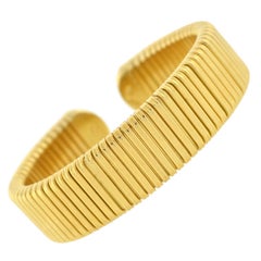 Gold Flexible Cuff Bracelet