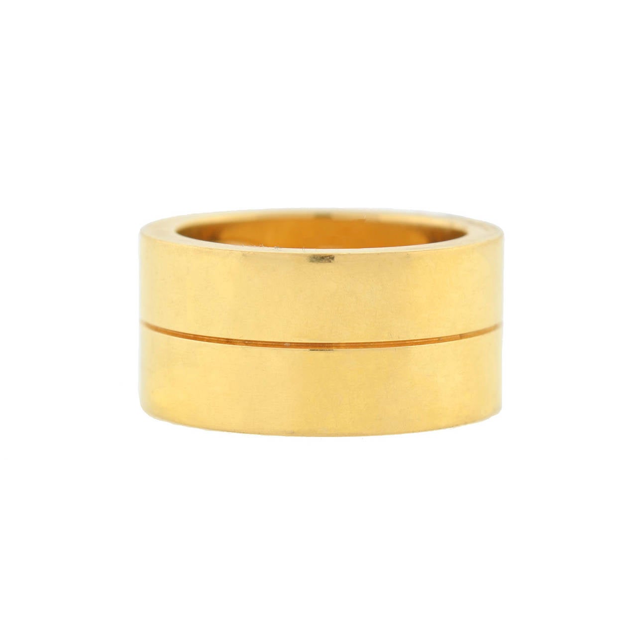 wide gold band ring with diamonds