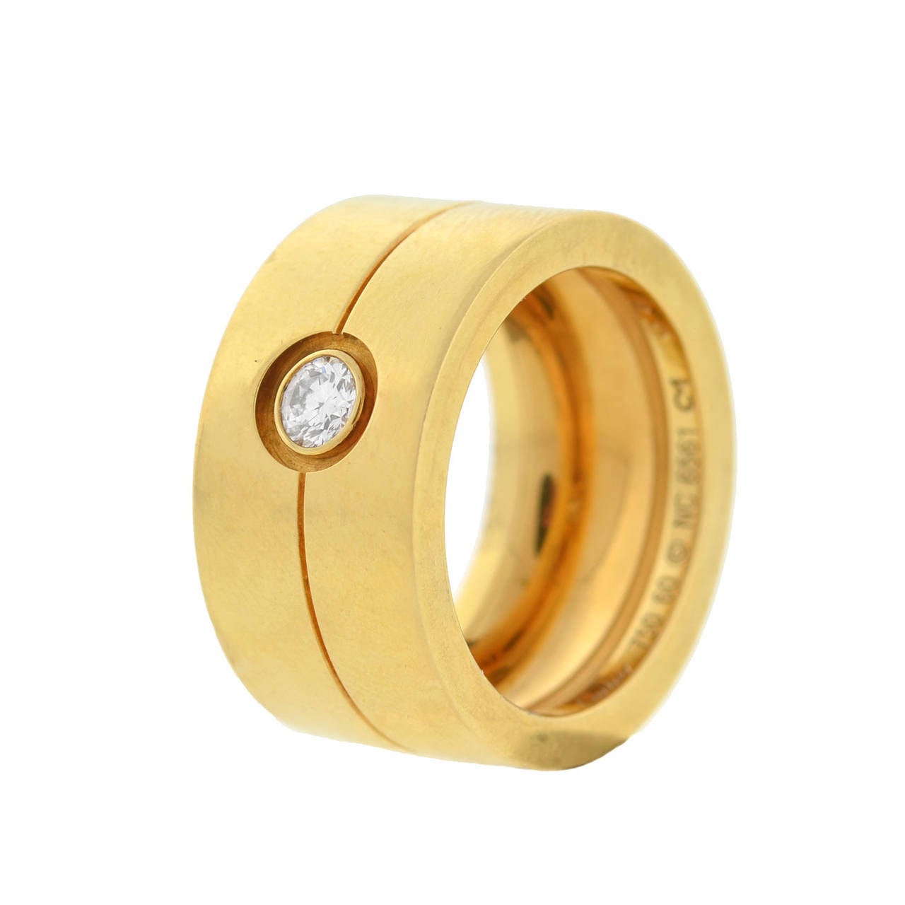 gold wide band rings