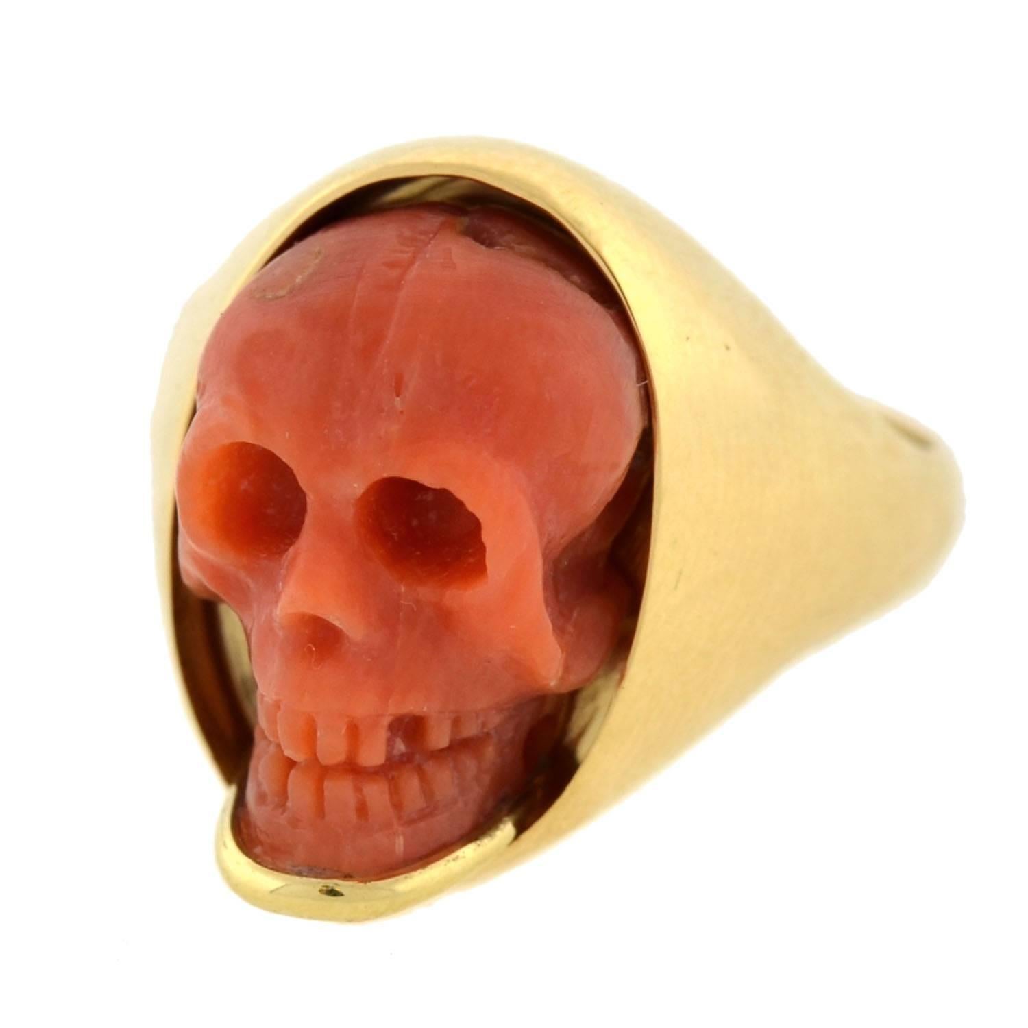 victorian skull ring