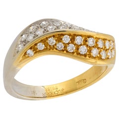 Anello con diamante in metallo misto 18k Bucherer Estate
