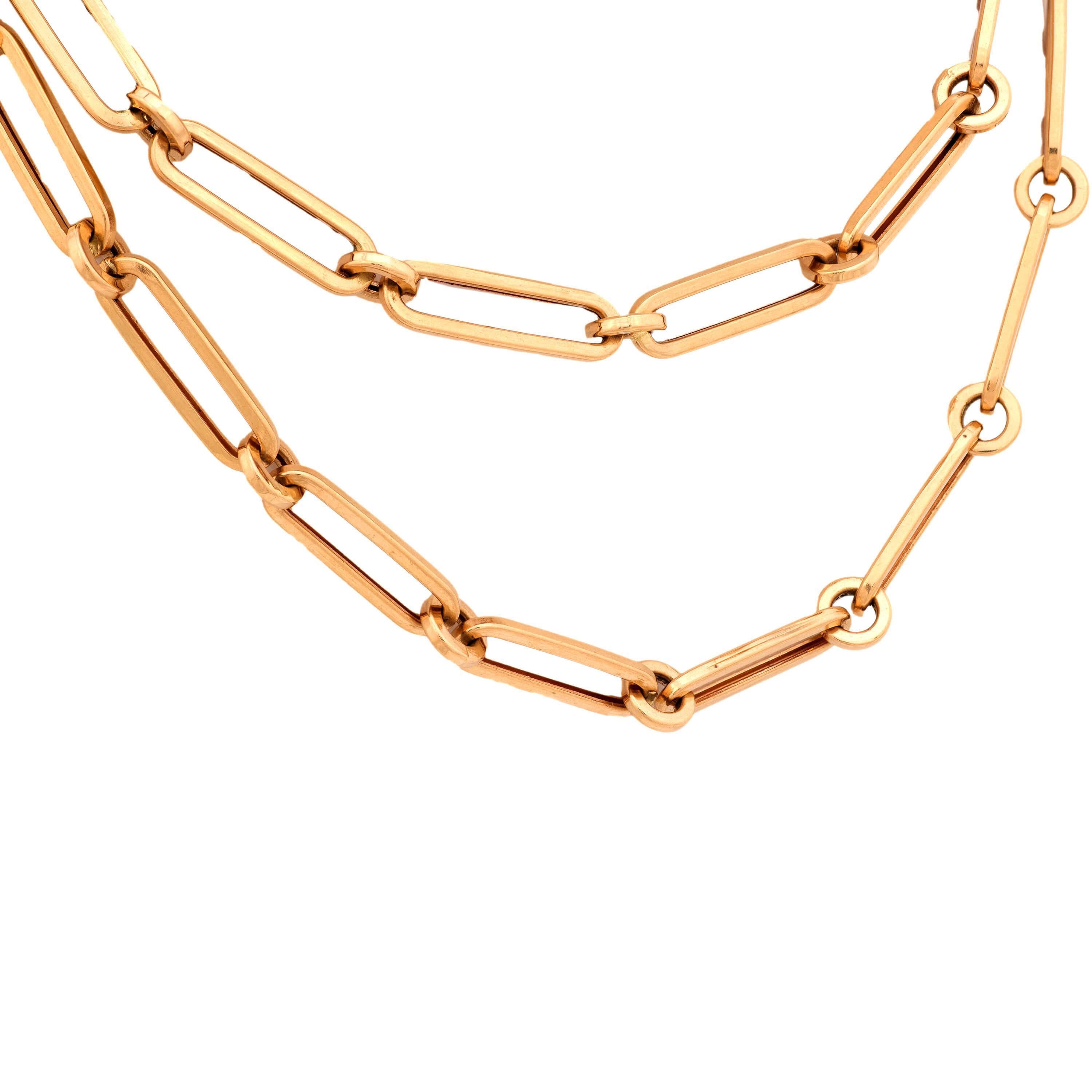 Women's Estate 18k Paperclip Chain 26