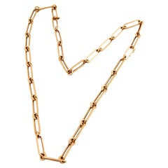 Estate 18k Paperclip Chain 26"