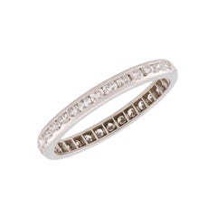 Antique Art Deco Platinum Diamond Eternity Band