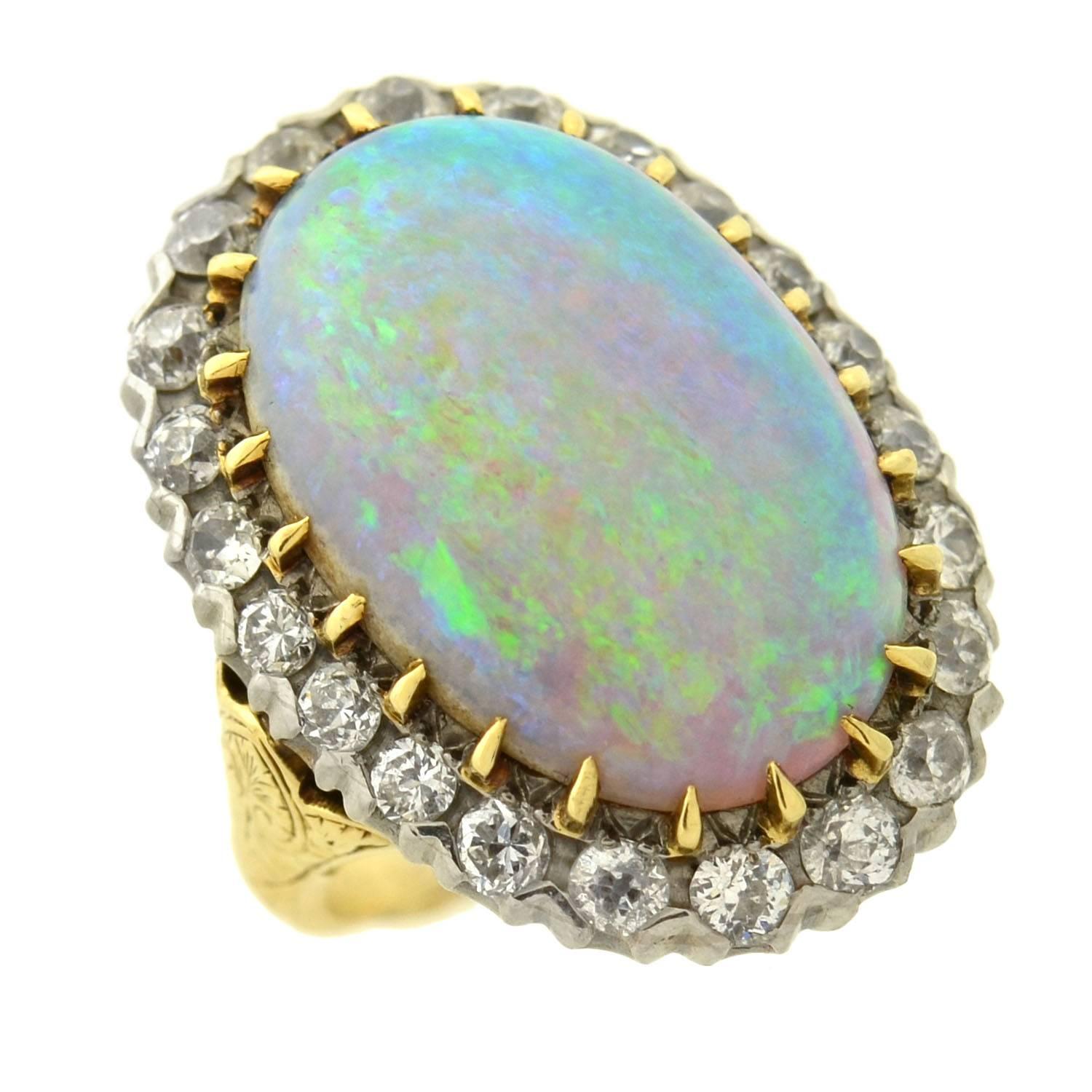 large opal rings