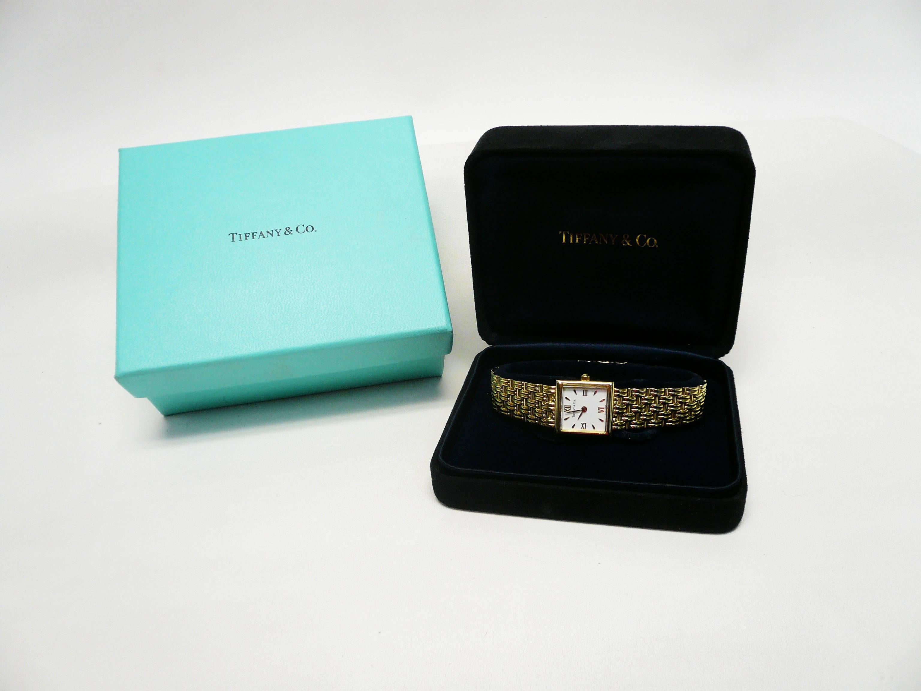 Tiffany & Co. Lady's Yellow Gold Dress Quartz Wristwatch 5