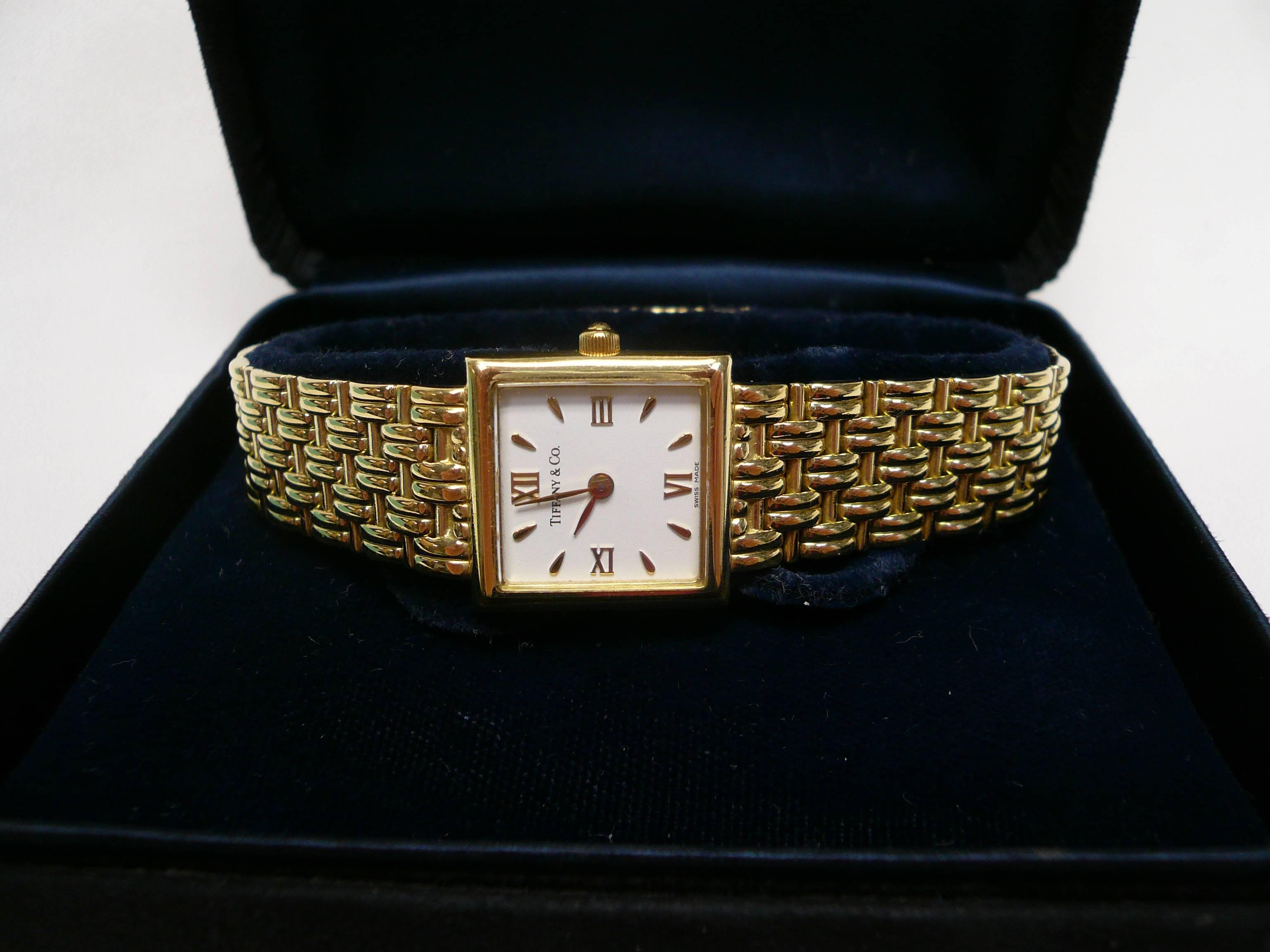 Tiffany & Co. Lady's Yellow Gold Dress Quartz Wristwatch 6
