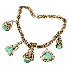 Collar con Encanto Fob Bisutería Renacimiento Revival