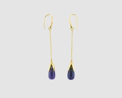 Amethyst Earrings 18 Karat Pomellato Dangling Earrings