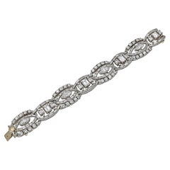 Bracciale d'oro vintage con diamante da 38 carati, anni '60 circa