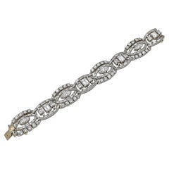 Retro 38 Carat Diamond Gold Bracelet, circa 1960s