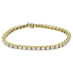 Spectra Fine Jewelry Diamond Yellow Gold Tennis Bracelet