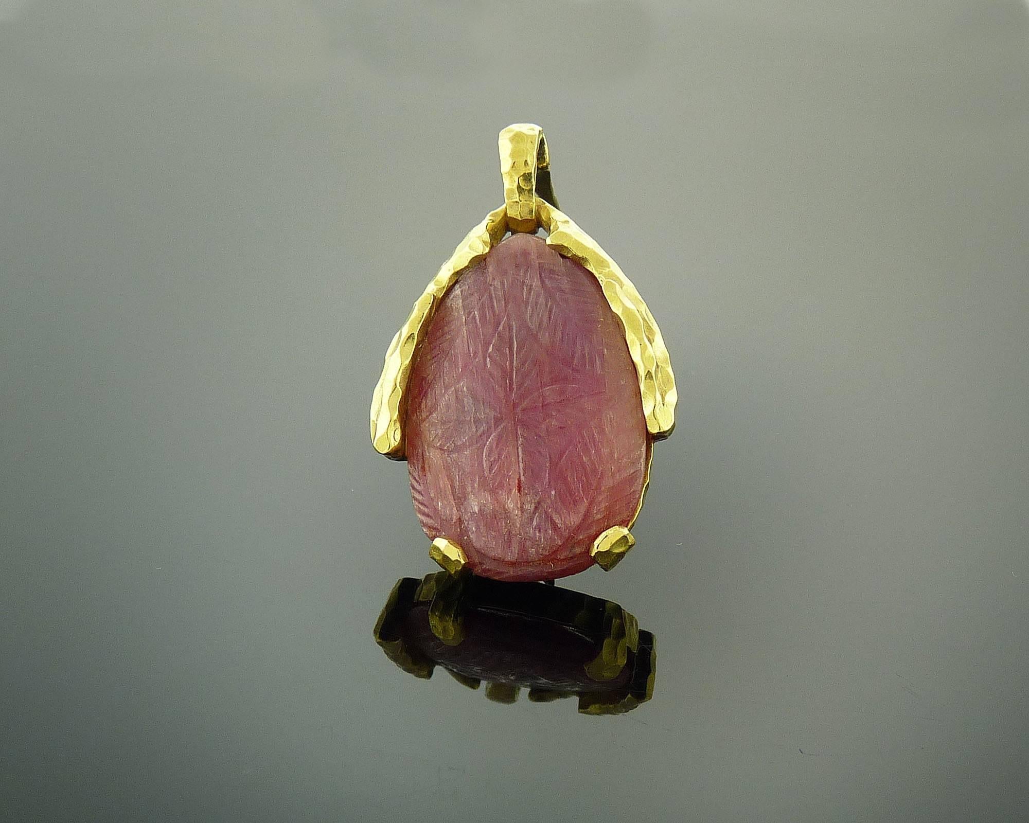David Webb Jadeite Ruby Gold Necklace Brooch Combination 3