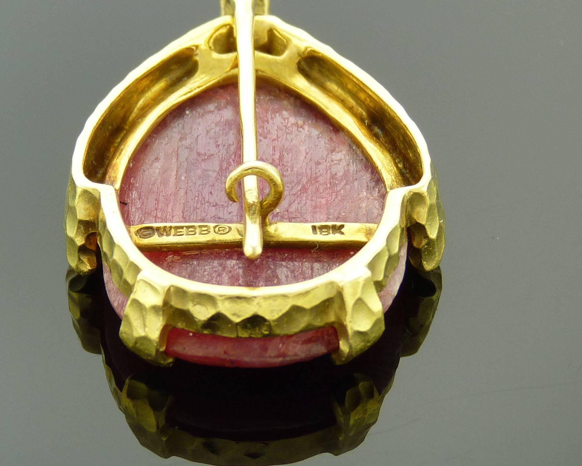 David Webb Jadeite Ruby Gold Necklace Brooch Combination 4